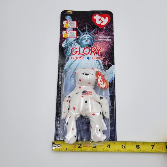 TY Teenie Beanie Baby Glory The Bear Retired 1999 McDonalds Toy New Read - Picture 9 of 9